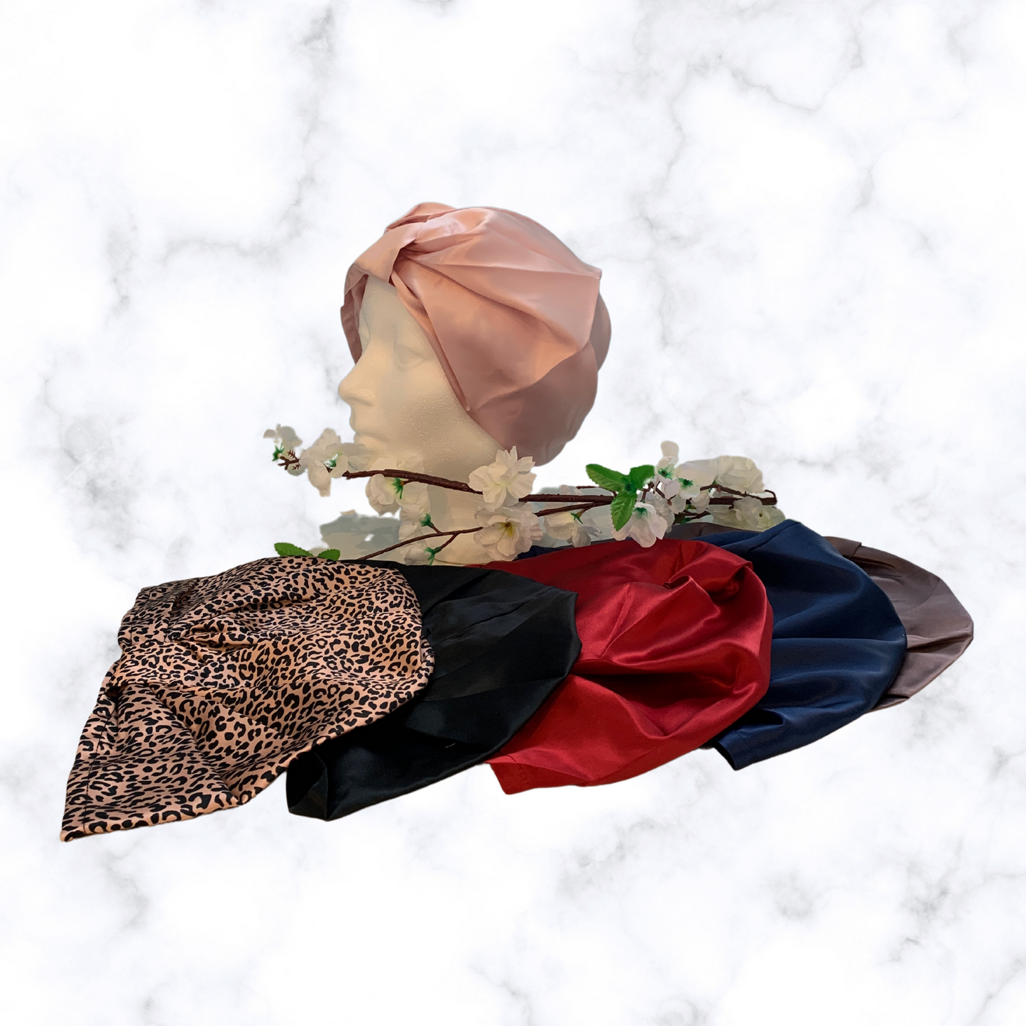 Pure Mulberry Silk Turban Sleep Bonnet
